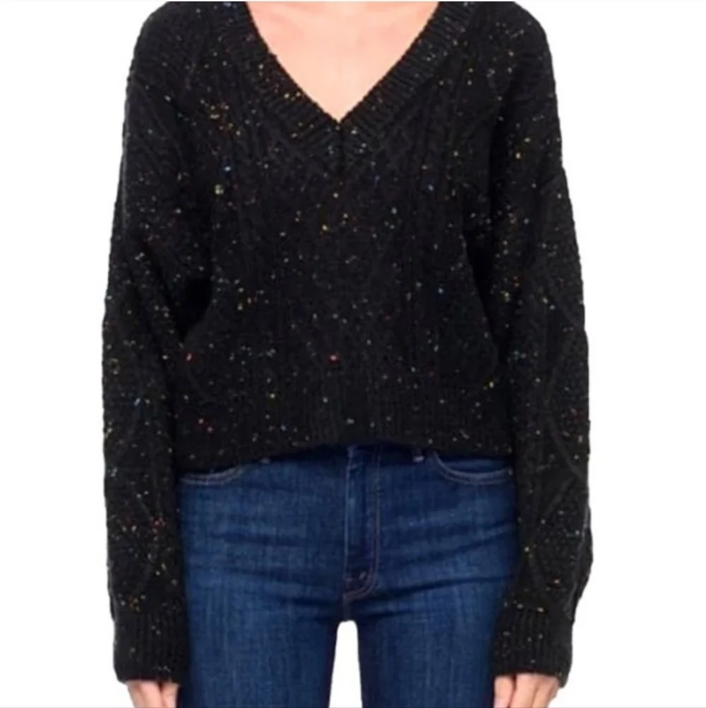 John + Jenn L Speckled Tie Back Sweater - Picture 3 of 13